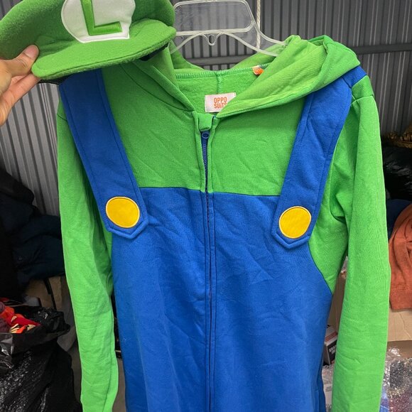 Luigi Costume & Hat Size Medium - Picture 1 of 10